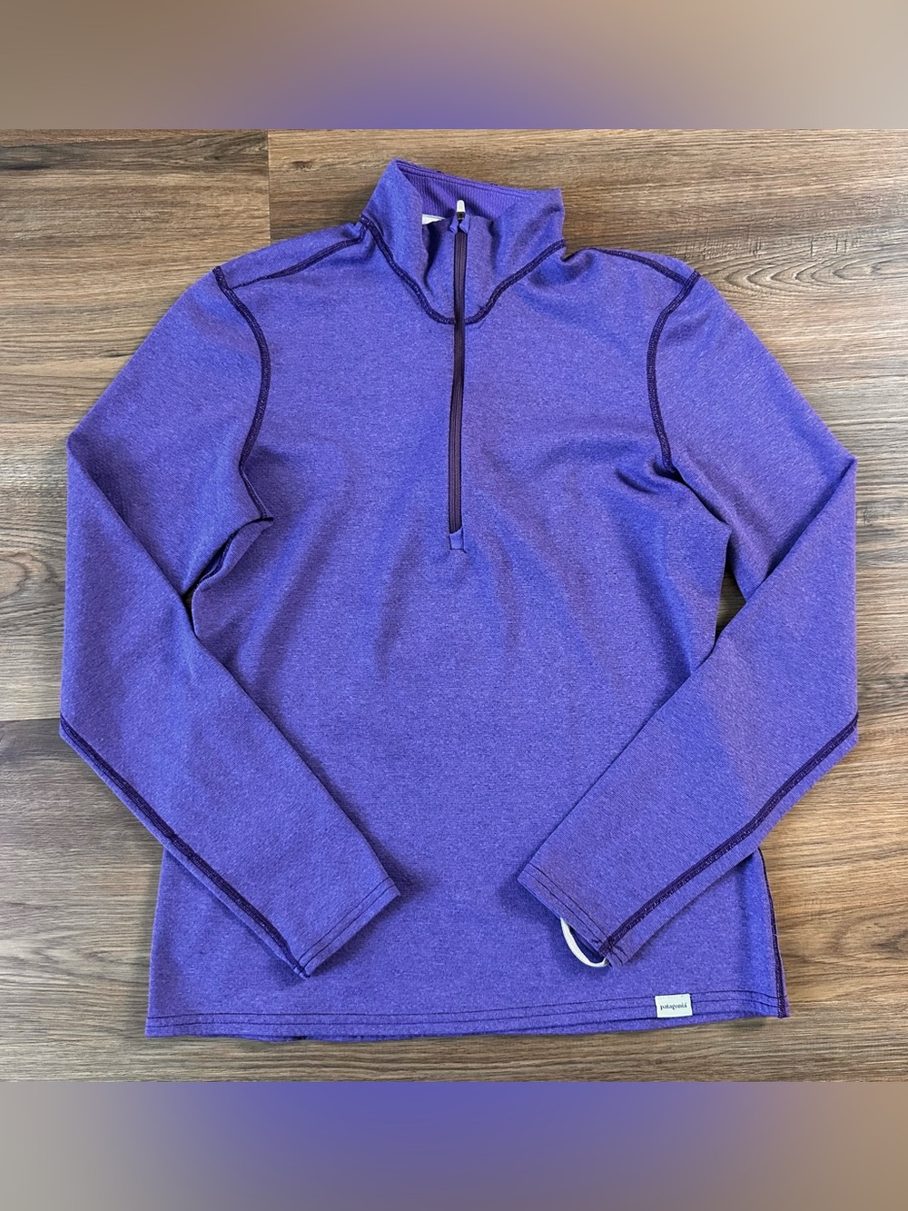 Patagonia 1/4 Zip Pullover Capilene 3 Midweight Polartec Women Small Purple GORP